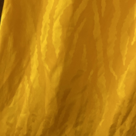 VNTG 100% SILK YELLOW ANIMAL PRINT MAXI SKRT SIDE BUTTON W/HOOK&EYE CLOSURE BOHO - Picture 4 of 16
